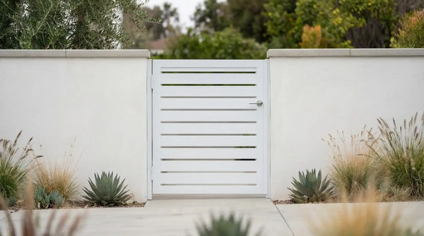 Aluminum semi-privacy gate