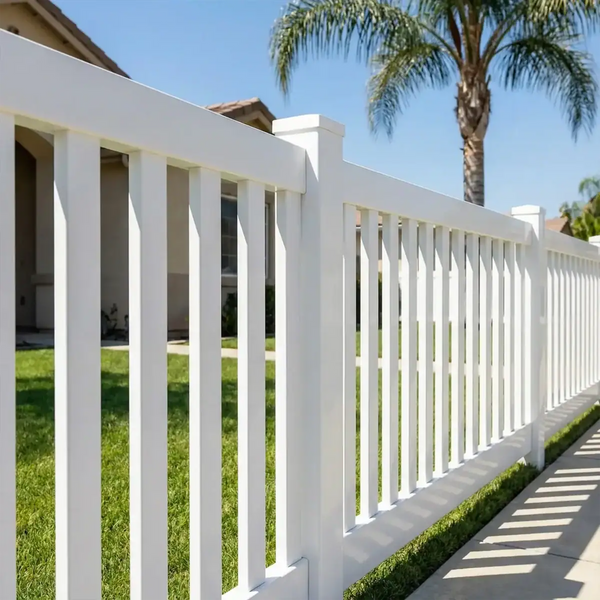 Vinyl closed-top picket fence