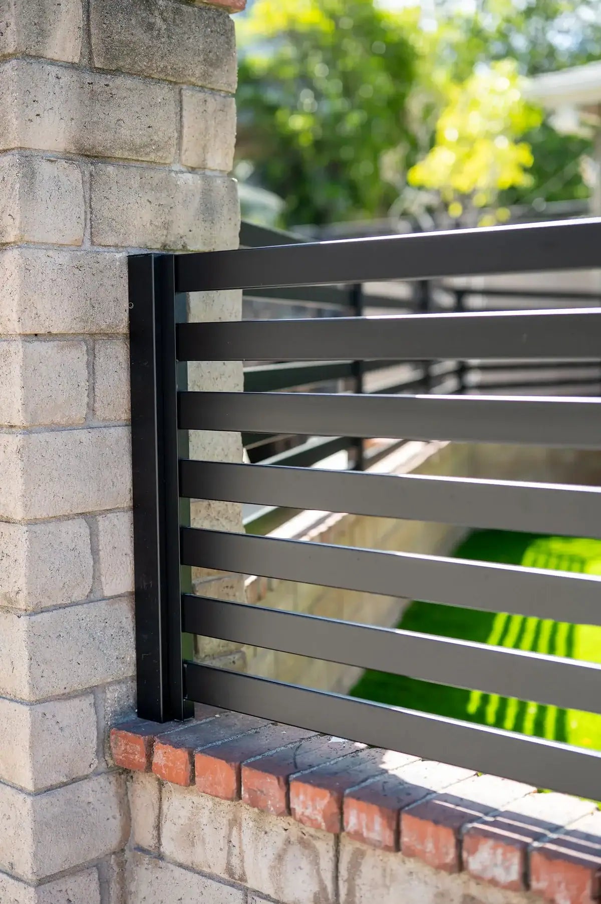 Vinyl fence panel section