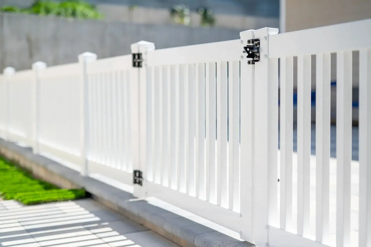 Completed fence installation